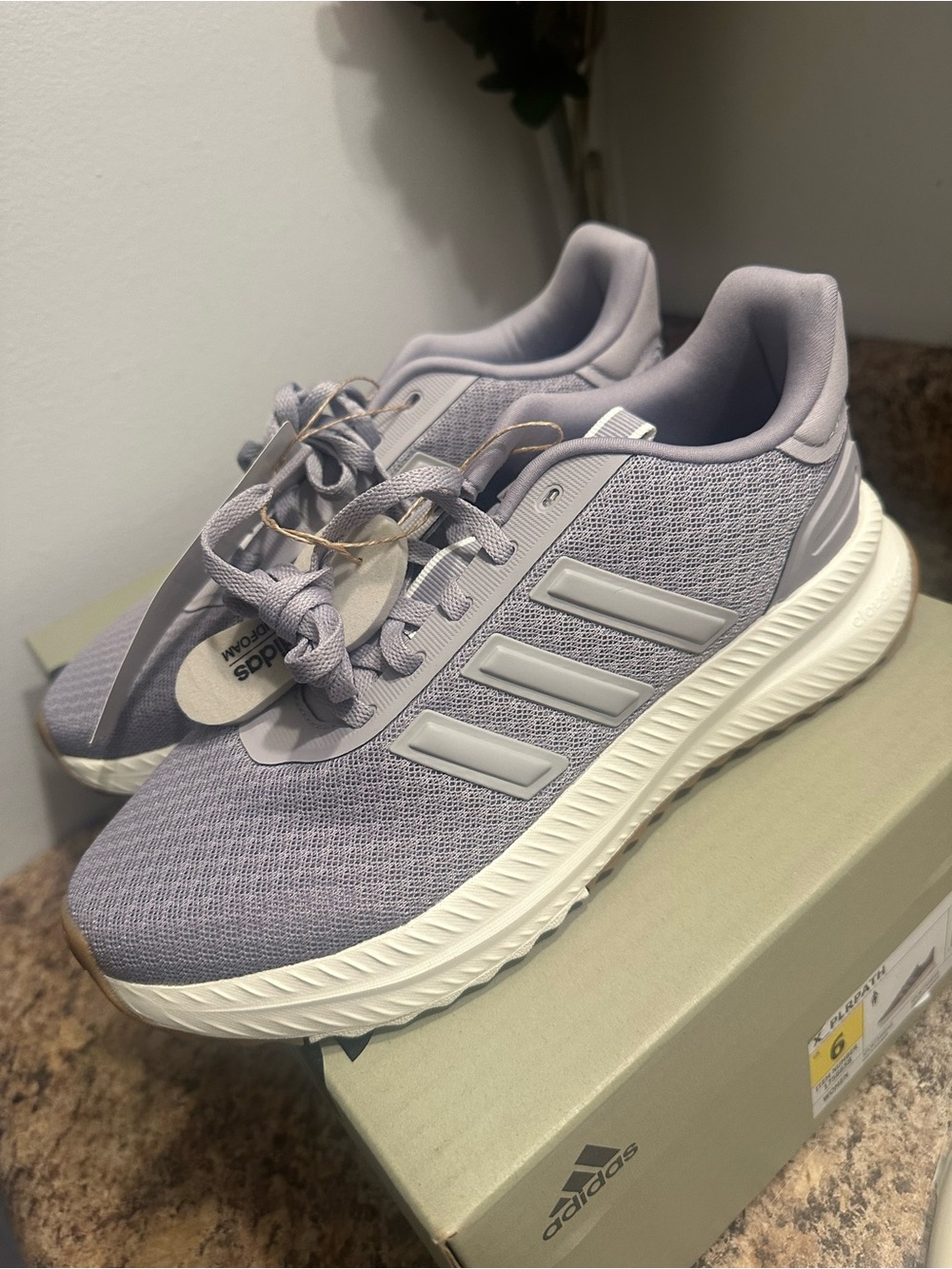 adidas Women’s Light Lavender Athletic Running Shoes